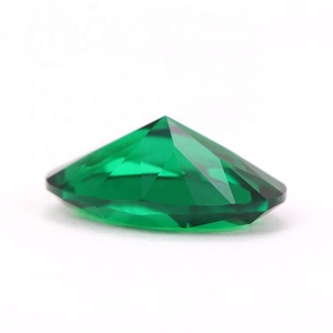 พลอยสังเคราะห์สีเขียวมรกตทรงรี เกรด 3A แบบนาโนคริสตัล - Product Image 5