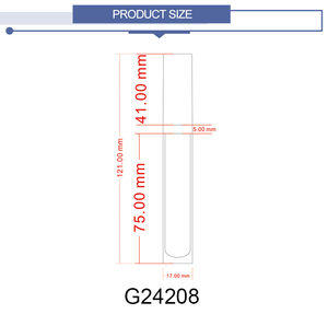 Fábrica de venta directa embalaje cosmético del grado superior caso <span class=keywords><strong>claro</strong></span> lipgloss paquete con cepillo - Product Image 4