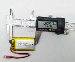 <span class=keywords><strong>Lipo</strong></span> 803048 <span class=keywords><strong>3.7V</strong></span> <span class=keywords><strong>1200mAh</strong></span> 충전식 리튬 이온 폴리머 배터리 보호 회로 포함 - Product Image 3