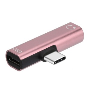 Adaptor pengisian daya 2 in 1, Audio Analog 2 in 1 Tipe <span class=keywords><strong>c</strong></span> Audio Aux 3.5mm untuk konektor adaptor Earphone Tipe <span class=keywords><strong>c</strong></span> - Product Image 4