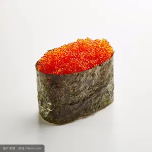 Caviar vermelho congelado peixes rodas cozinha japonesa