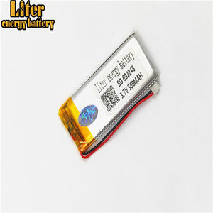 Plug 1,25-2 p 602248 560 mAh <span class=keywords><strong>3</strong></span>,7 V rechargeable LiPo battery solar Li ion polymer lithium battery with PCM - Product Image 2