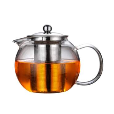 Glass Teapot with Removable Infuser, 45oz Blooming and Loose Leaf Tea Pot Safe Tea Pot and Tea Strain