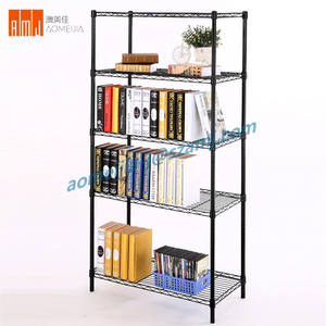 Estantería de 5 estantes, unidad de almacenamiento, organizador de Metal, estante de alambre negro para su cocina, oficina, garaje - Product Image 1