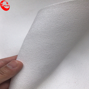 1,2mm blanco, Jet negro Suede tela de microfibra de cuero para calzado - Product Image 1