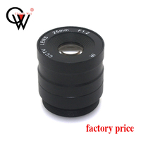 Lente IR fija CW 1MP 25mm 1/3" F1.2 CS para cámaras de seguridad CCTV 720P/1080P