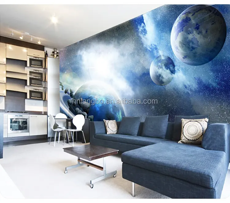 Space Nebula Star Personalized 3D Wallpaper mural bedroom ceiling wallpaper KTV bar wallpaper