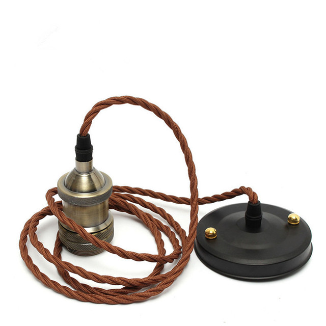 High Quality Lamp Holder E27 E26 Pendant Light Cord Cable Vintage Lamp Holder Light Base Corded Pendant Light Bulb Socket