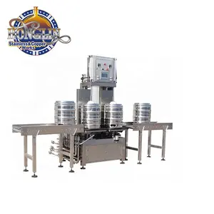 Automatic beer keg washer and filler, keg bottle washing and filling machine