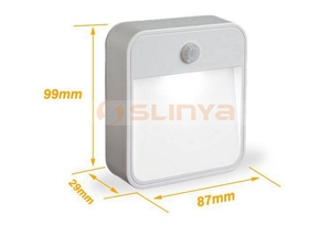 Sensore di movimento a LED applique da parete luce notturna accensione/spegnimento automatico lampada a <span class=keywords><strong>batteria</strong></span> - Product Image 2