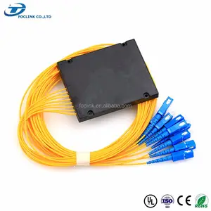1x8 mini optical fibre splitters without connector/spliter ftth 1x8/Colored fiber PLC splitter