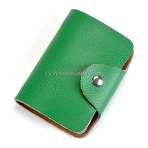 Moda Personalizado Cartão Organizador Titular Soft PU Leather Card Purse Pocket Wallet Case 24 Slots Titular do cartão de crédito - Product Image 3