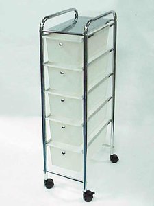 Gabinete de cajón de metal estrecho de 4 niveles Acabado cromado Diseño contemporáneo duradero ecológico para apartamentos de hoteles de montaje en esquina - Product Image 5