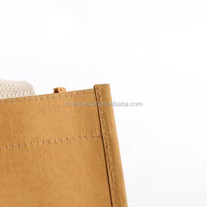 Promotional Bag Tote Bag 2018 Eco-friendly Wholesale Customized Washable Kraft Paper Shopping Promotion Tote Bag With Handle