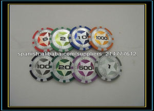 Cinco puntas de <span class=keywords><strong>estrella</strong></span> ¡Poker Chips - Product Image 1