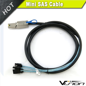 Mini SAS 4x SFF-8088 Host to 4-SATA <strong>External</strong> <strong>Hard</strong> <strong>Disk</strong> Fanout Raid Cable (3Ft) - Product Image 3