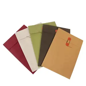 बहुउद्देशीय फ़ाइल जेब फ़ाइल फ़ोल्डर के लिए कार्यालय/स्कूल रंग अनुकूलित धो सकते हैं क्राफ्ट पेपर