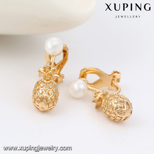 91842 più nuovi monili di modo semplice placcato oro sea orecchino di <span class=keywords><strong>perla</strong></span> ananas <span class=keywords><strong>orecchini</strong></span> di <span class=keywords><strong>clip</strong></span> - Product Image 5