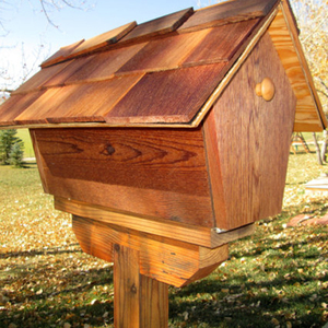 Wholesale Factory Price Waterproof Standing <strong>Post</strong> <strong>Box</strong> <strong>Wood</strong> House Mailbox - Product Image 3