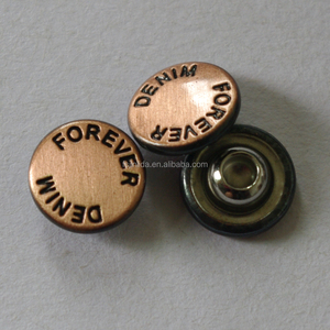 9mm anti-laiton brossé couleur insigne en métal <span class=keywords><strong>jeans</strong></span> <span class=keywords><strong>rivet</strong></span> - Product Image 6