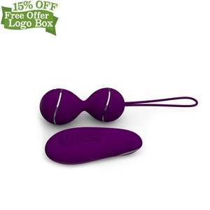 Scatola personalizzata gratuita-Silicone ricaricabile vibrazione Koro palline donne vaginali Kegel esercizio palla - Product Image 4