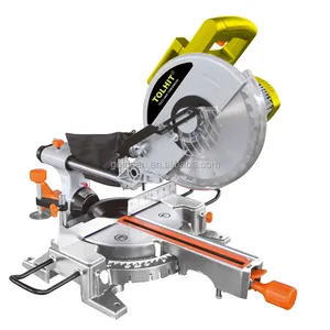 TOLHIT Alumínio Madeira Corte Energia Elétrica 255mm Deslize Composto Miter Saw 1800w 10 polegada com Longa Vida Indução Motor