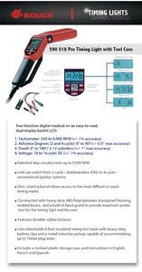 EQUUS-tacómetro Digital/Advance, luz de sincronización de motor de gasolina - Product Image 2
