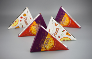 Cajas triangulares para Pizza, cartón de papel impreso con logotipo, precio de fábrica - Product Image 6