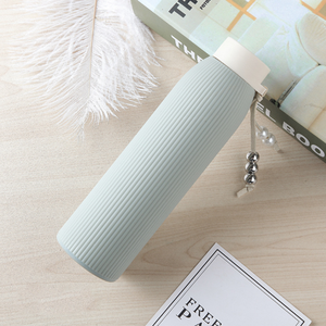 <span class=keywords><strong>Bottiglia</strong></span> d'<span class=keywords><strong>Acqua</strong></span> in <span class=keywords><strong>Vetro</strong></span> a Doppia Parete Isolata, Colore Opaco Perlato, per Adulti, per Bere Direttamente, Campeggio e <span class=keywords><strong>Acqua</strong></span> Bollente - Product Image 5