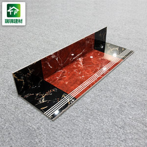 Resistente al calor estrella escalera baldosas de cerámica antideslizante rojo Jade baldosas de mármol - Product Image 1