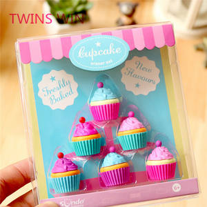 Matite Colorate Carine e Novità dalla Corea e Mini Gomme a Forma di Torta Cartoon per la Scuola 552 - Product Image 3