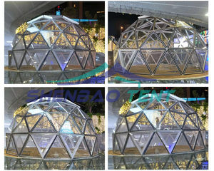 Lussuosa Tenda a Cupola <span class=keywords><strong>Igloo</strong></span> <span class=keywords><strong>da</strong></span> <span class=keywords><strong>Giardino</strong></span> Isolata 6m con Vetro Trasparente per Fiere Commerciali e Uso Domestico - Product Image 4