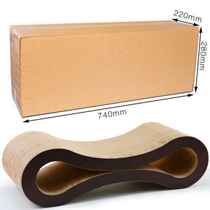 Icle-BB 플루트 긁적 럭셔리 큰 판지 고양이 <span class=keywords><strong>Scratcher</strong></span> 라운지 궁극적 인-IC-0023-Coffee - Product Image 5