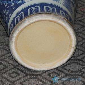 RYLU43-B Đôi Sứ Màu Vàng Trắng Xanh Dương Phương Đông Lọ Gốm Cao Tinh Tế Vẽ Tay Họa Tiết Chim - Product Image 5