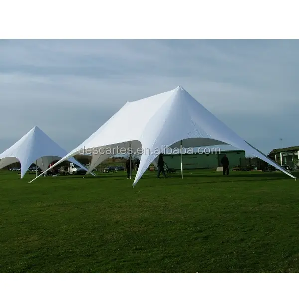 Beyaz ikiz yıldız şekilli fuar çadırları/marquee çadırlar/satılık büyük olay çadırlar