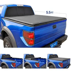 Penutup Gulung Lembut Kustom untuk 2022 Gmc Ford F150 Dodge Ram Nissan Frontier Toyota Tundra Tacoma Truck Bed Penutup Tonneau