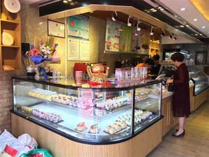 Quầy trưng bày bánh lạnh hình chữ L bằng đá cẩm thạch trắng mới năm 2018 - Product Image 6