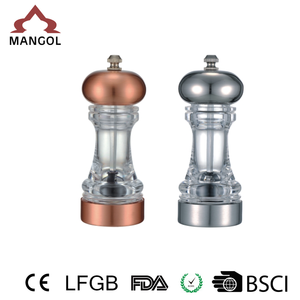 Clair En Céramique Petit Sel et <span class=keywords><strong>Moulin</strong></span> À Poivre 2 dans 1 Argent - Product Image 1