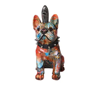 Dog Figurines Customized 3D Funny Office Gift Decoration Animal SCULPTURE Home Decoration Pet Resin Polyresin 54*39*42CM OEM&ODM