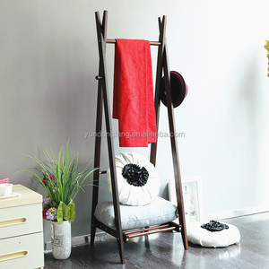 Séchoir à <span class=keywords><strong>linge</strong></span> en bois, support de séchage pour vêtements, pour chambre à coucher - Product Image 6