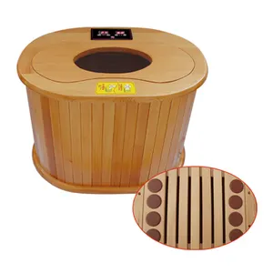 One Person Home Portable Far Infrared Foot Sauna Hemlock Far Infrared Foot Massage Sauna