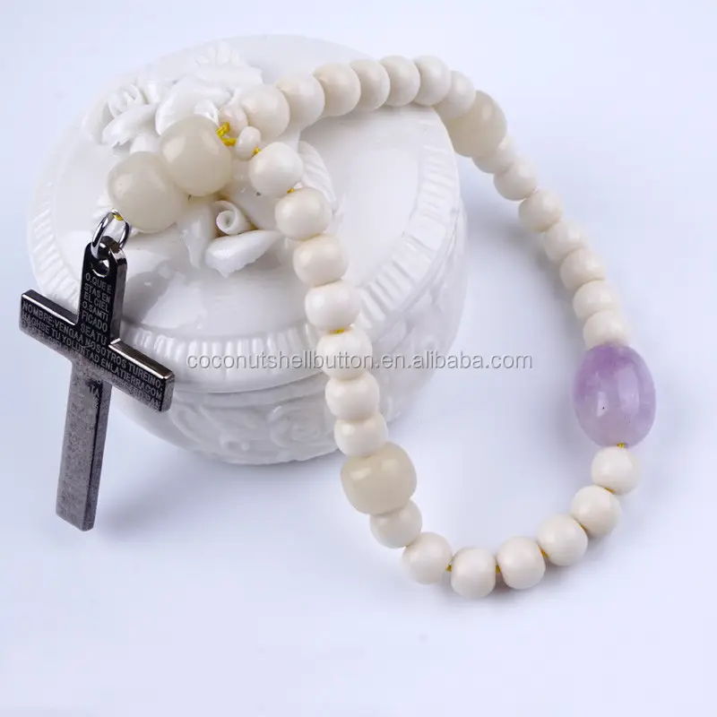 Traditionnelle prière perles grec inquiétude tagua perles avec tagua perles