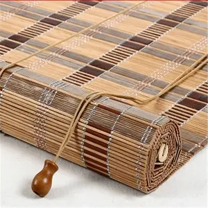 Custom Bamboo Shutter Curtain Blinds Multi Color Many stile Lifting Roller Bamboo Curtain