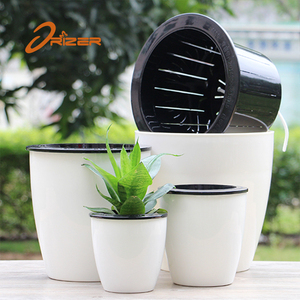 Pots de fleurs en plastique en gros moderne style train en plastique auto arrosage extérieur vert plantes avec pas cher prix - Product Image 5