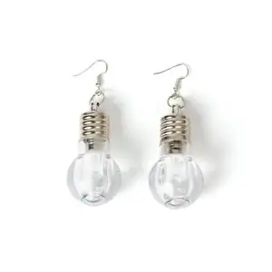 Party Products Glowing Crystal bulb earring Light Up Flashing LED Earrings