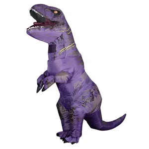 HI Kostum Dinosaurus Tiup T Rex Realistis, Kostum T Rex Tiup Dewasa Raksasa