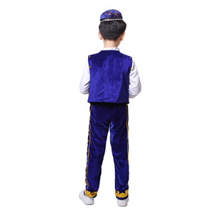 Costume de <span class=keywords><strong>danse</strong></span> <span class=keywords><strong>indienne</strong></span> bleu folklorique de nouveau style pour garçon - Product Image 5