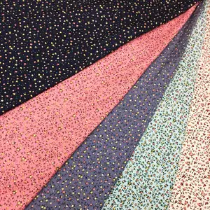 קניות באינטרנט באיכות גבוהה כותנה 100% פרחוני מודפס בד פופלין לבנים ובנות בגדים ושקיות - Product Image 1