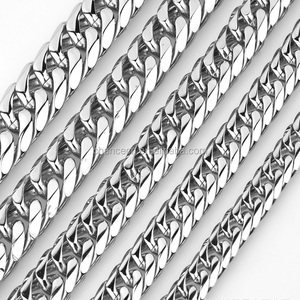 De lujo de acero inoxidable de doble hebilla de seis caras hombres joyería gargantilla collar - Product Image 1