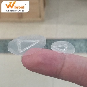 Winskys Tam Giác Mù Trong Suốt 9Mm Nhãn Dán Xúc Giác Cảnh Báo Rõ Ràng Vinyl Dán Nhãn Mỹ Phẩm Chống Nước - Product Image 4